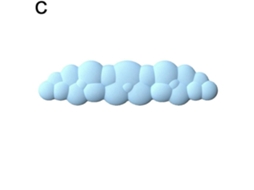 Descanso De Pulso Ergonômico Cloud Soft Para Teclado De 100/68 Teclas, Descanso Para As Mãos N Slowmoose (bandeja De Teclado Azul)