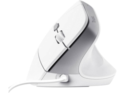 Rato TRUST Com Fio Bayo II Ergonómico Ótico (Outlet Caixa Aberta - USB 2.0 - Branco)