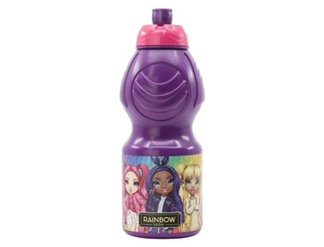 Botella Rainbow High Arcoiris Color Lila De 400ml Con Cierre Antifugas P22stor