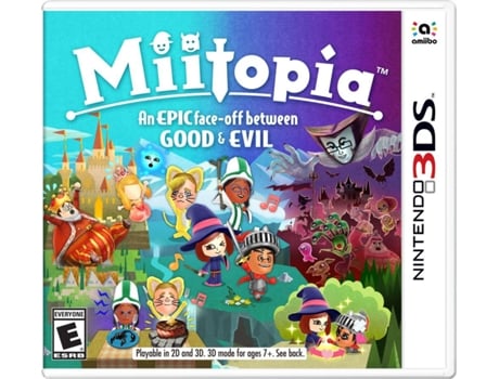 Jogo Nintendo 3DS Miitopia — Ação/Aventura / Idade mínima recomendada: 7