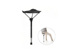 Banqueta telescópica portátil com assento dobrável, ideal para pesca, AQUAFORGE | AQUAFORGE