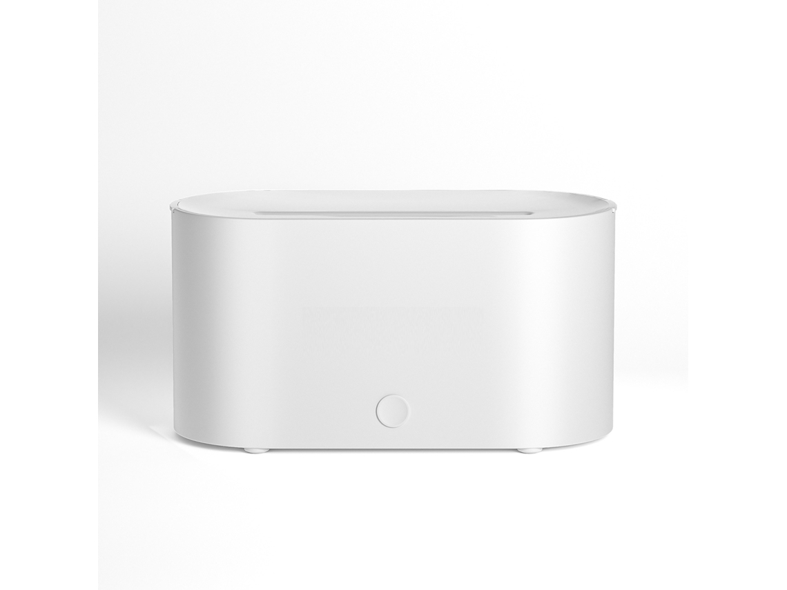 Umidificador e Difusor com Chama em 7 Cores BRILVIBERA (Branco)