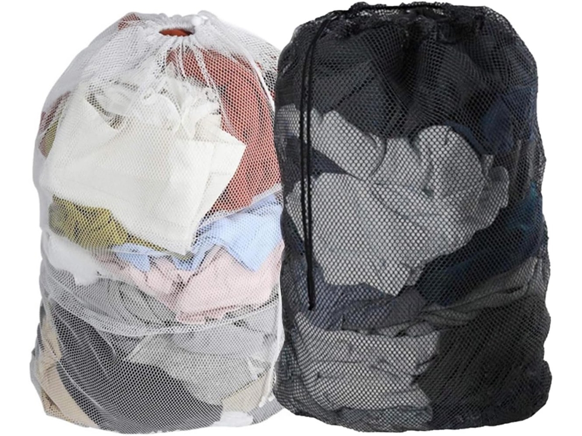 Allecto Plus, Sacos de Rede para Lavanderia 60 X 90 Cm, Conjunto com 2, Organizador de Sacos para Máquina de Lavar Roupa BRILVIBERA