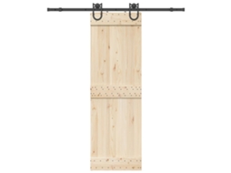 Vidaxl Kit De Ferragens Para Porta Deslizante 183 Cm Aço Preto