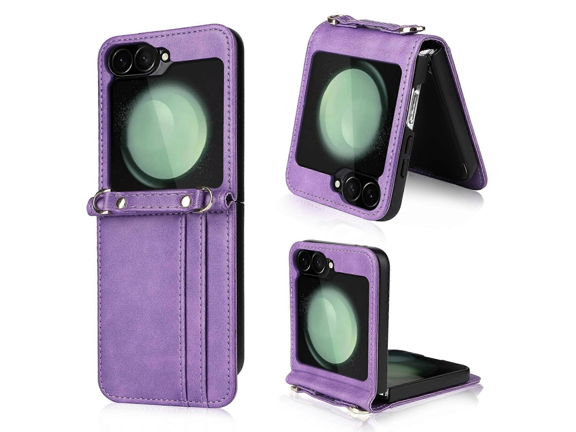 Capa Dobrável Transversal Para Celular Samsung Galaxy Z Flip6