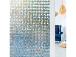 Película Para Vitral, Com Aderência Estática E Padrão De Mosaico