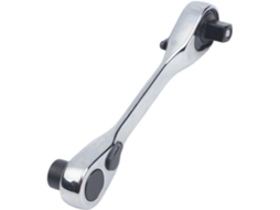 Chave De Dupla 1/4" Para Fenda Torque Mecânico, Prata E Preta, 98 Mm