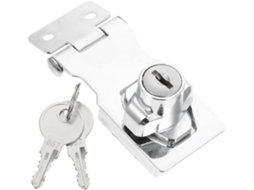 Fechadura Para Vitrine De Vidro, Liga Zinco Com Chave, Fácil