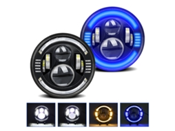 2pcs 7 Inch Led Headlight Drl Turn Signal For Jeep Wrangler