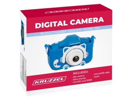 Câmera Digital KRUZZEL Ac22295 Azul