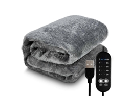 Manta Aquecida Elétrica Usb, Macia E Aconchegante, Com Temperatura Ajustável E Temporizador, 80x160cm Olysi Shop