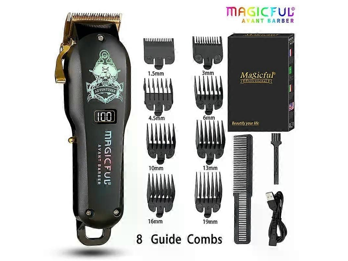Novo Aparelho De Cabelo Profissional Recarregável, Aparelho Elétrico Para Homens, Barba E Crianças, Máquina De Corte De Cabelo