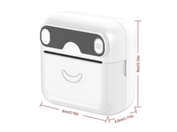 Mini impressora de bolso, impressora térmica portátil Bluetooth, compatível com Android ou iOS, impressora sem tinta Slowmoose
