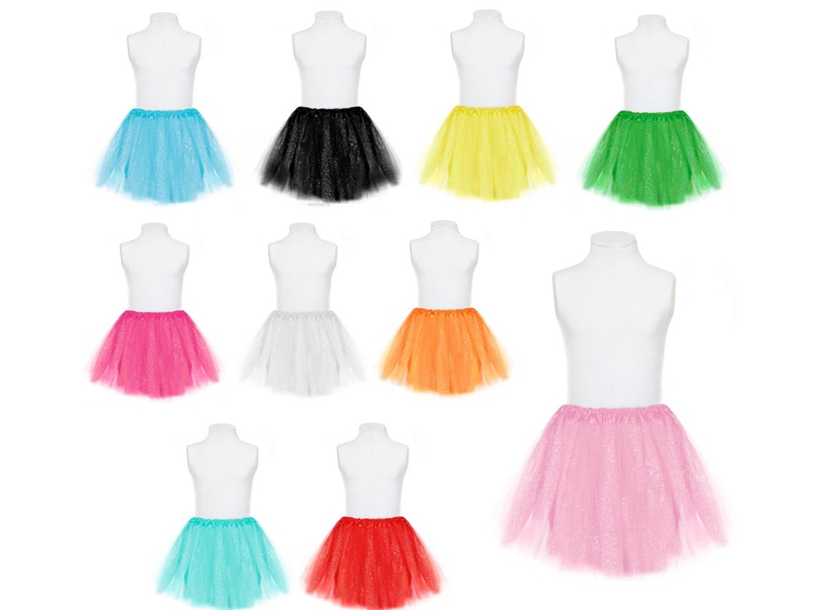 Topitos tutu em várias cores de 30 cm para crianças