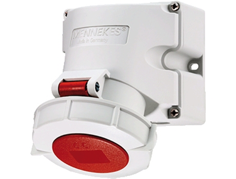 Elektrotechnik Gmbh Co. Kg Cee tomada de parede 32a 400v 5 pinos Mennekes (9570)