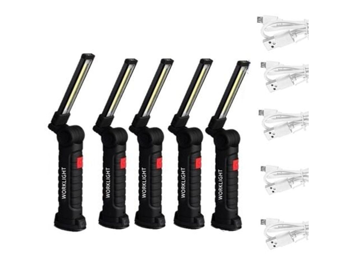 Luzes de Trabalho de Construção 5 Pack com Magnete | S/MARCA