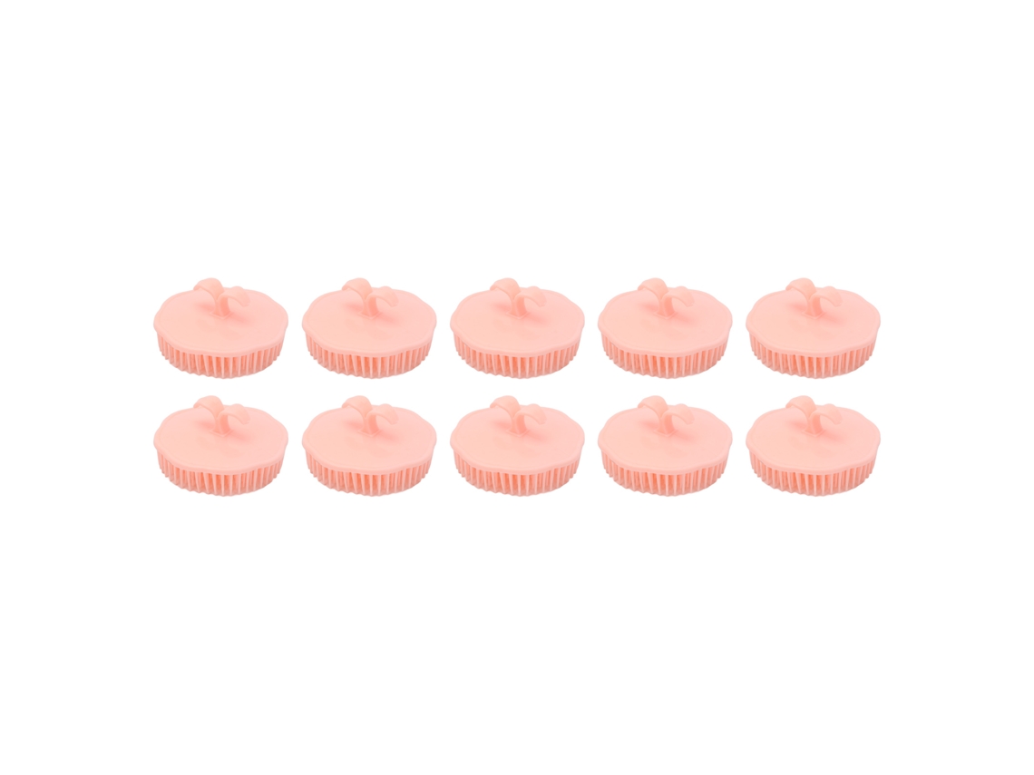 10pcs Massager De Cabeça Em Resina Escova De Shampoo Para Remoção De Caspa Massageador Úmido E Seco Cuidado Capilar