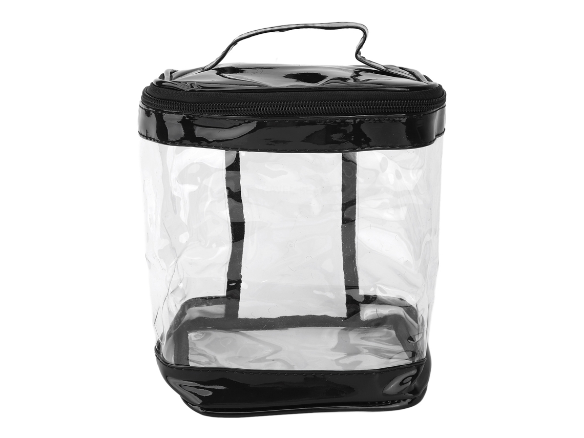 Bolsa De Toalete Transparente De Pvc Espessado Portátil Impermeável Para Viagens E Armazenamento De Cosméticos