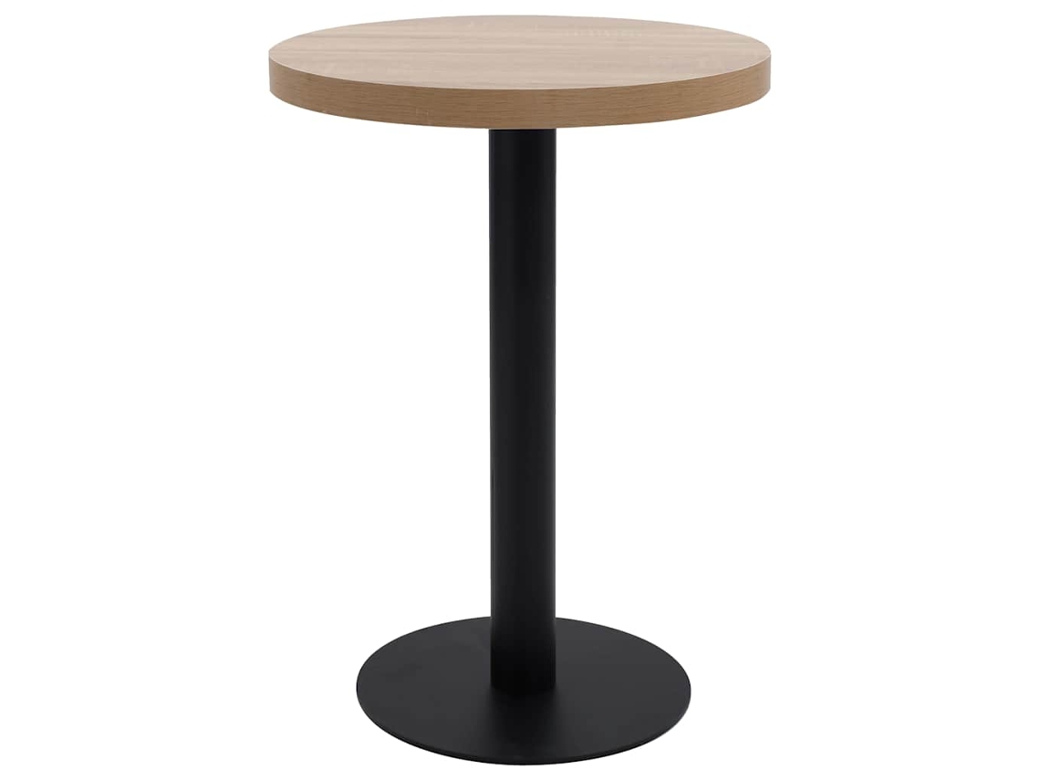 Conjunto 1 Mesa Bistrô Vidaxl Marrom Mdf