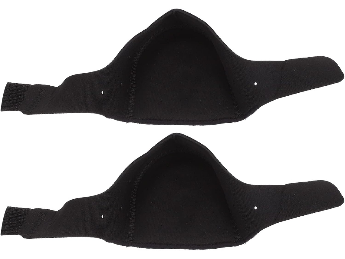 Protetor De Calcanhar, 1par, Silicone Preto Antiderrapante