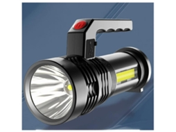 Lanterna Portátil Lanterna Usb Recarregável Holofote Holofote Luz De Pesca Preto Yunzii