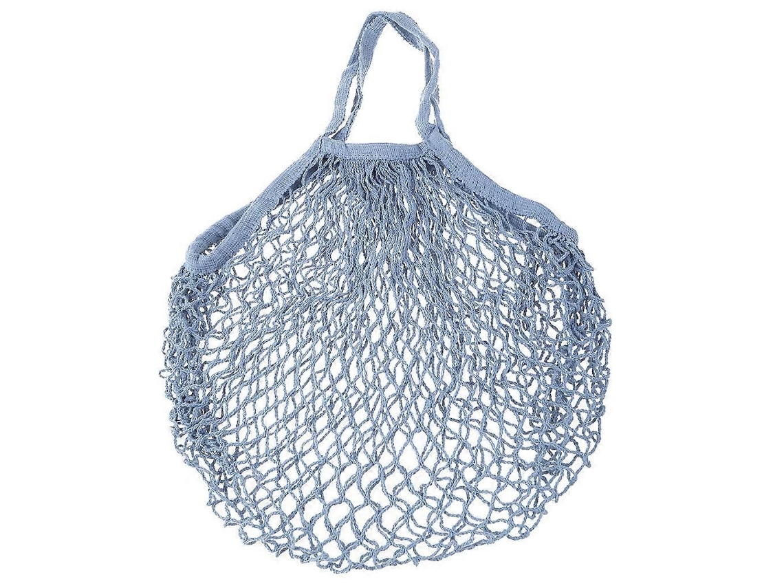 Sacola De Compras Portátil Em Algodão, Feita De Malha, Ecológica, Reutilizável, Com Alça Curta, Ideal Para Supermercados. Sacola De Compras Em Te