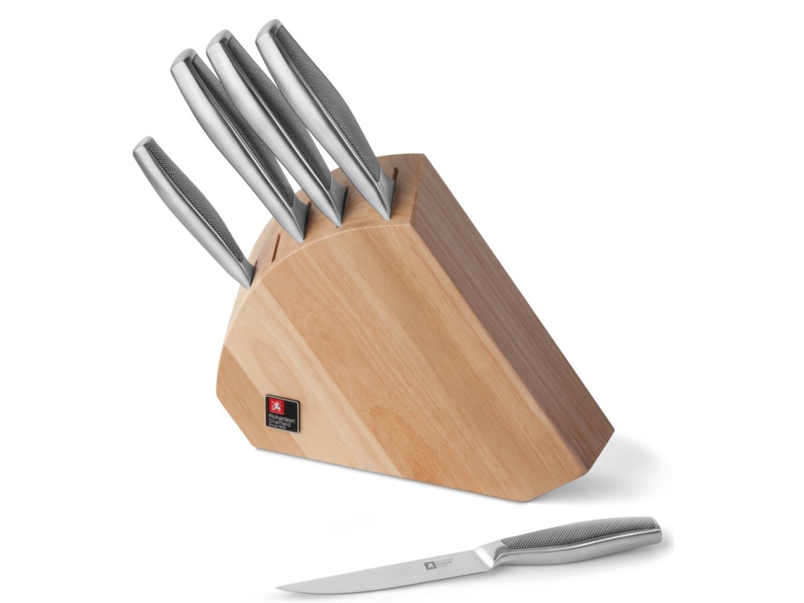Bloco de 5 Faca de Cozinha RICHARDSON SHEFFIELD (Aço Inox)