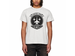 Rockinstone Top Gun Fighter Town White T-shirt Size:m