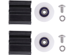 Kit De Rodízios Para Portas Estufas, 22mm, Sistema De Deslizamento Fluido Fácil Substituição Para Estufas E Portas Nylon
