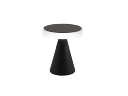 Candeeiro de Mesa Led FABAS LUCE Neutra 8w 750lm 3000k, Estrutura em Metal e Metacrilato com Regulação Tátil, na Cor Preta Marca FABAS LUCE