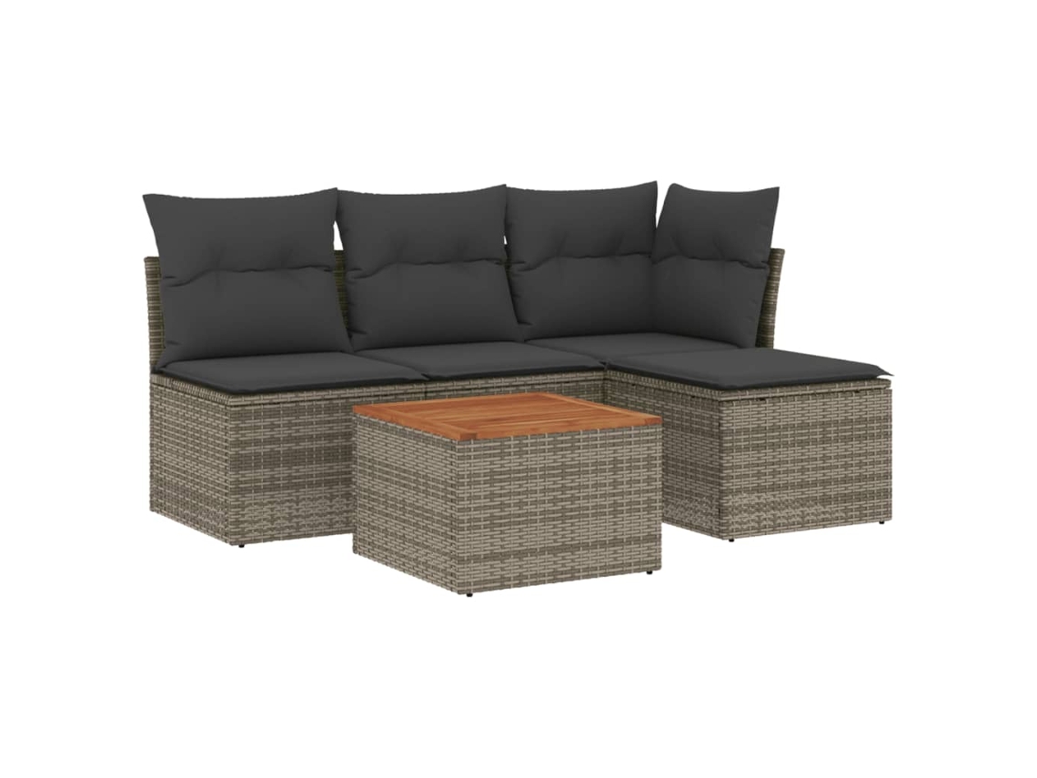 Garden Sofa Set, Garden Sofa Sets Vidaxl Cinzeto Rattan / Vime (n/a)