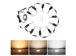 2026 kit de 10 Leds Recessed Deck com Controlador, Regulável, Ip67, Timer 4 8 12h para Jardim Pátio Escadas
