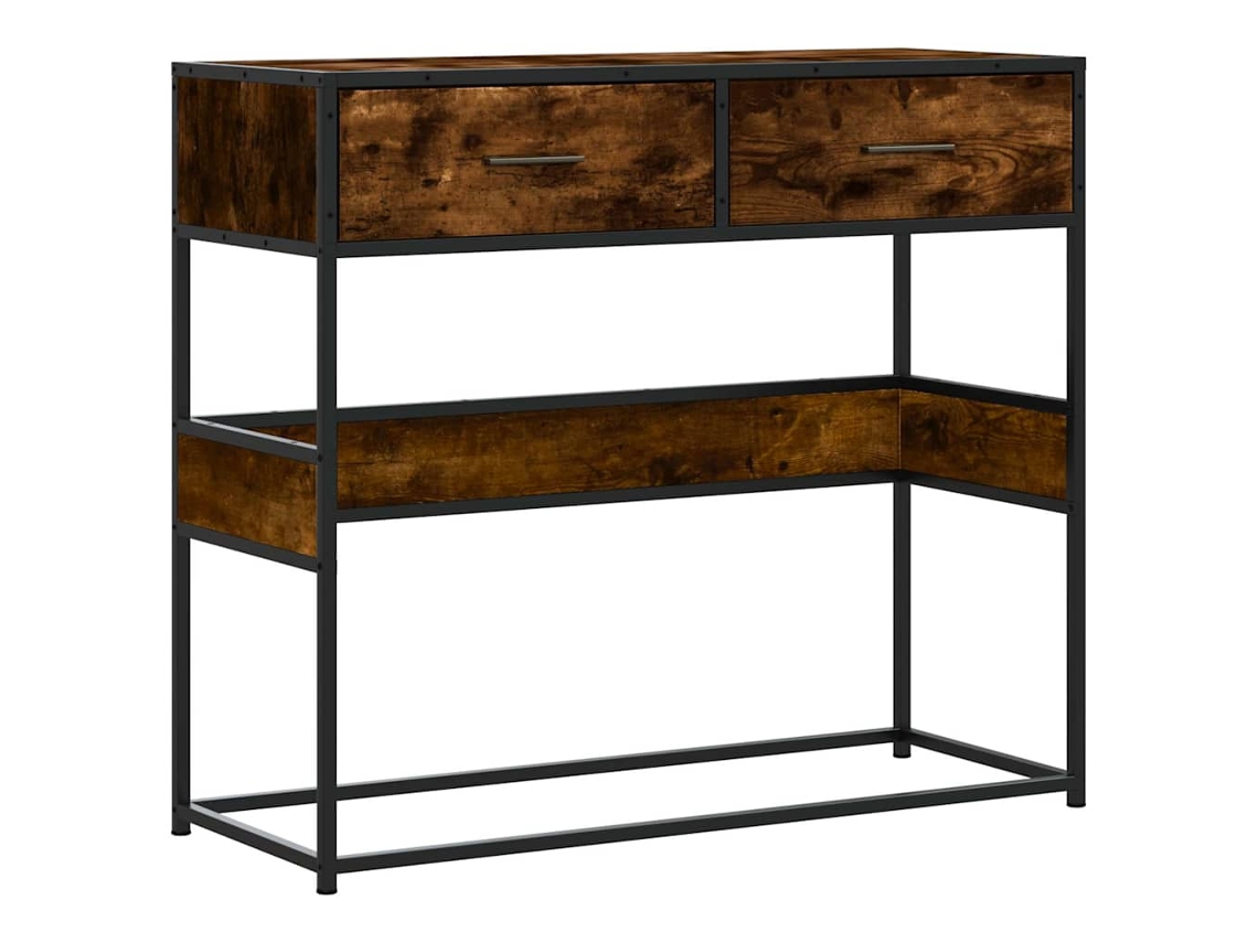 Console Table, Console Tables Vidaxl Marrom Madeira Processada (n/a)