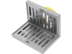 Ralo de Canto em Formato de L, Resistente à Ferrugem, para Varandas, Banheiros e Cozinhas AQUAFORGE