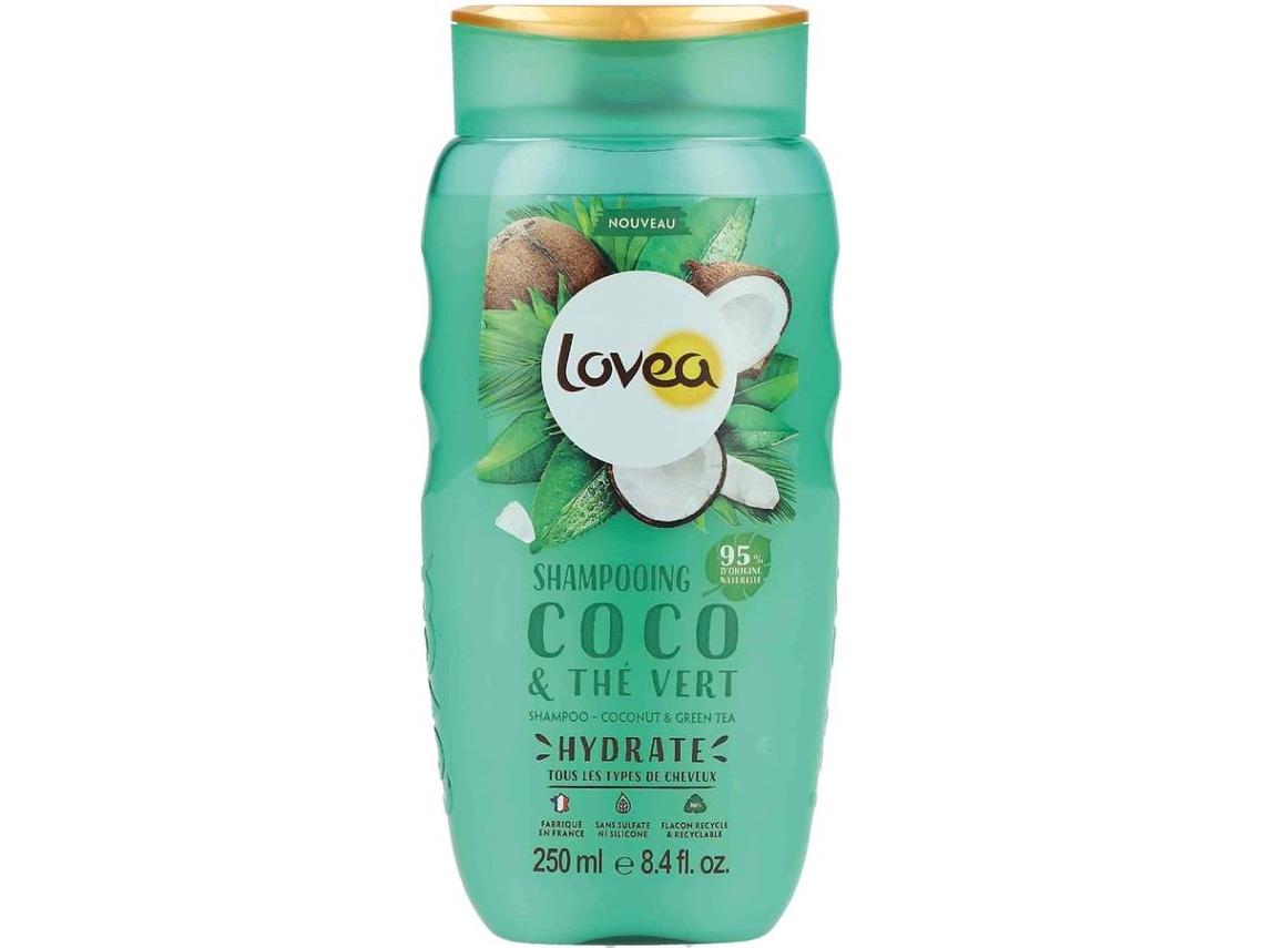 Champô Líquido LOVEA Coco e Chá Verde (250 ml)
