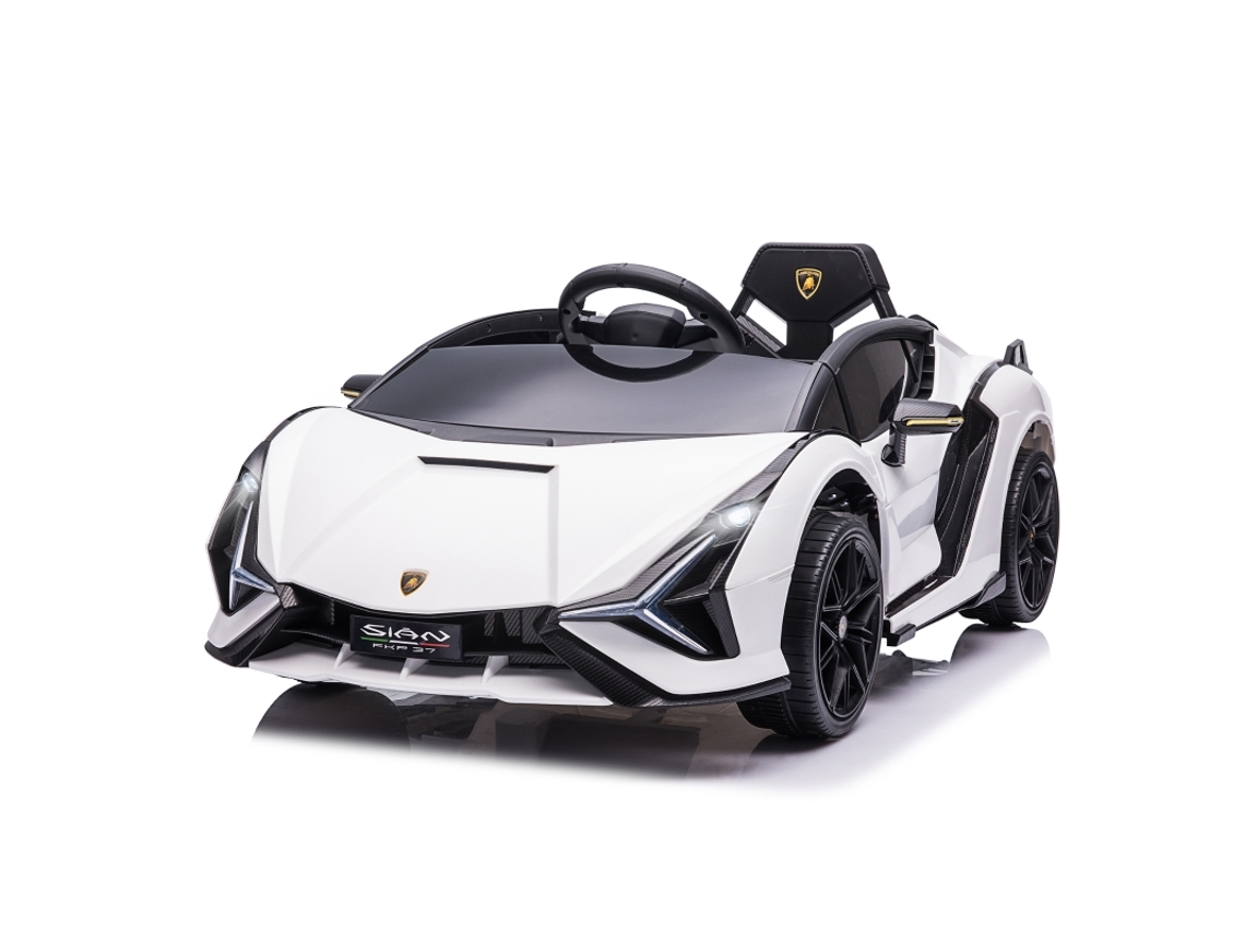 Carrinho Elétrico Infantil Lamborghini Sian Suv 12v Com Controle Remoto, Luzes Led E Mp3/usb, 37-60 Meses, Branco Metálico