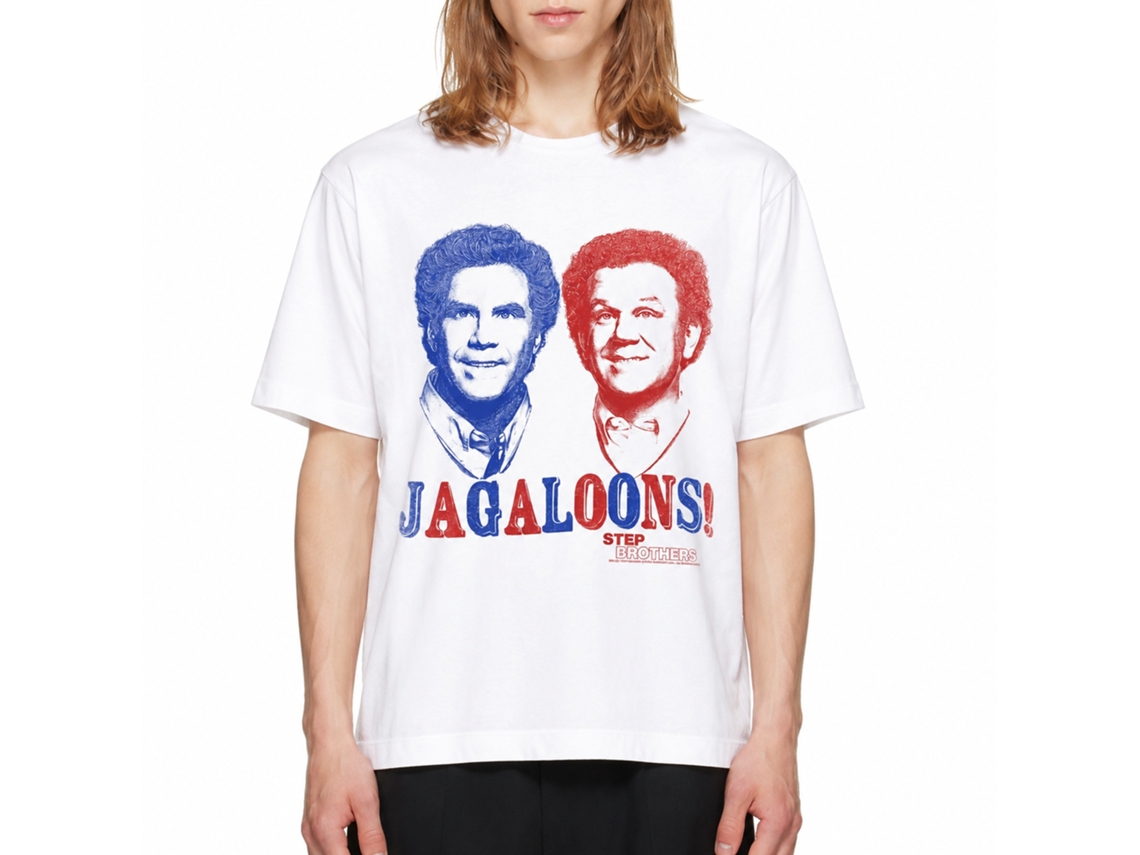 Rockinstone Step Brothers Movie Jugaloons White Adult T-shirt Size:xxxl