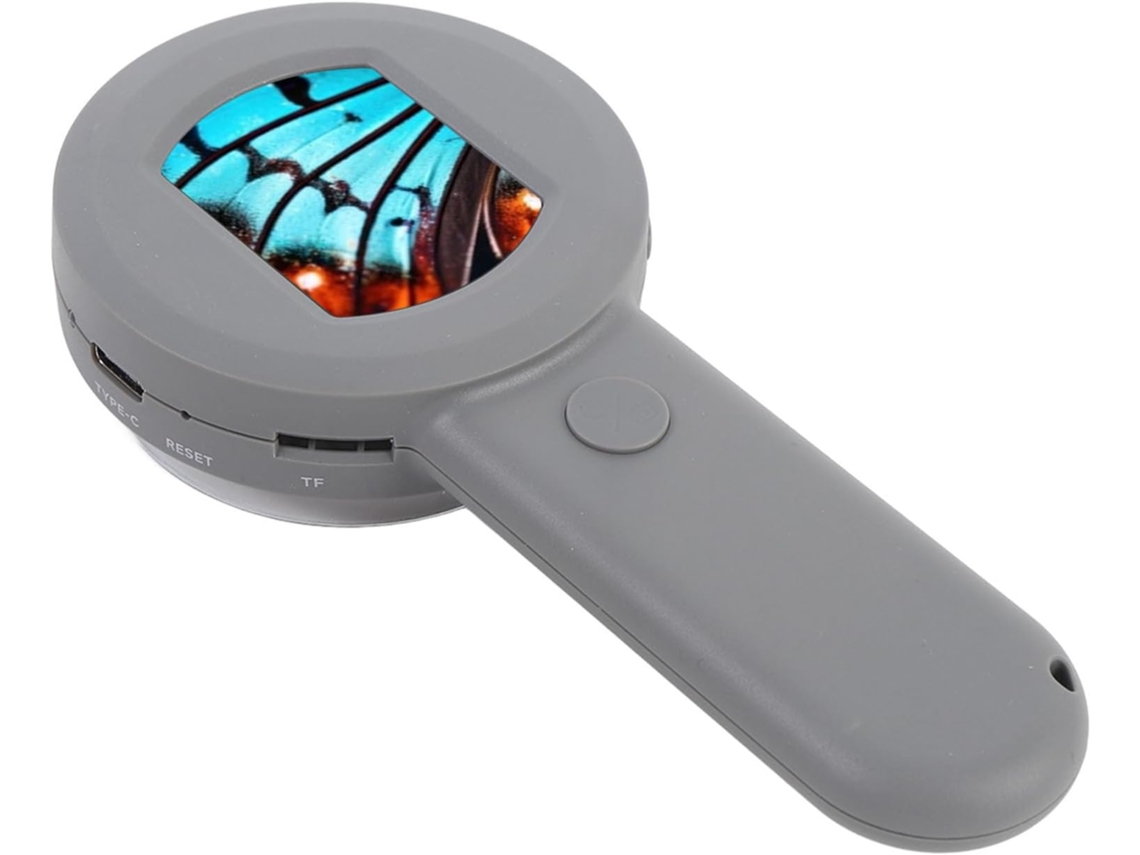 Microscópio Digital 100x Com Ecrã Lcd De 2 Polegadas, Lupa De Joalheiro