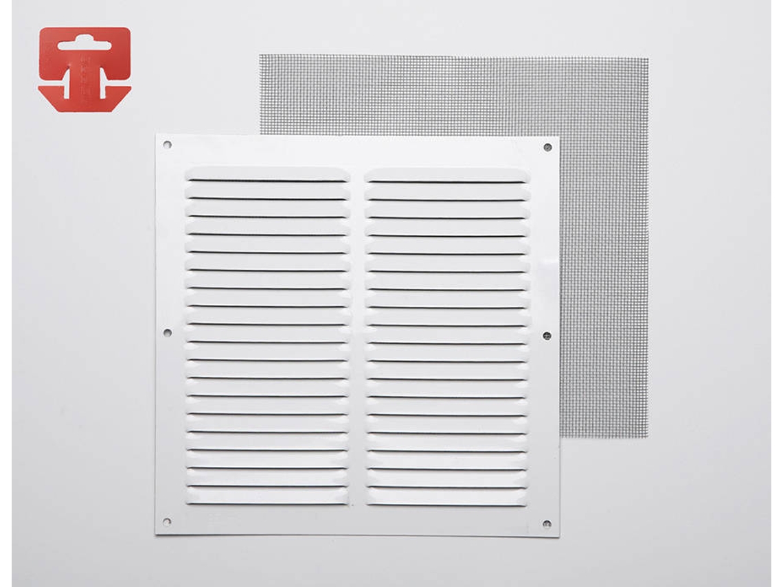 Grelha Anti-Mosquito Aluminio FEPRE 0.6 Branco Lacado 200X200Mm (G)