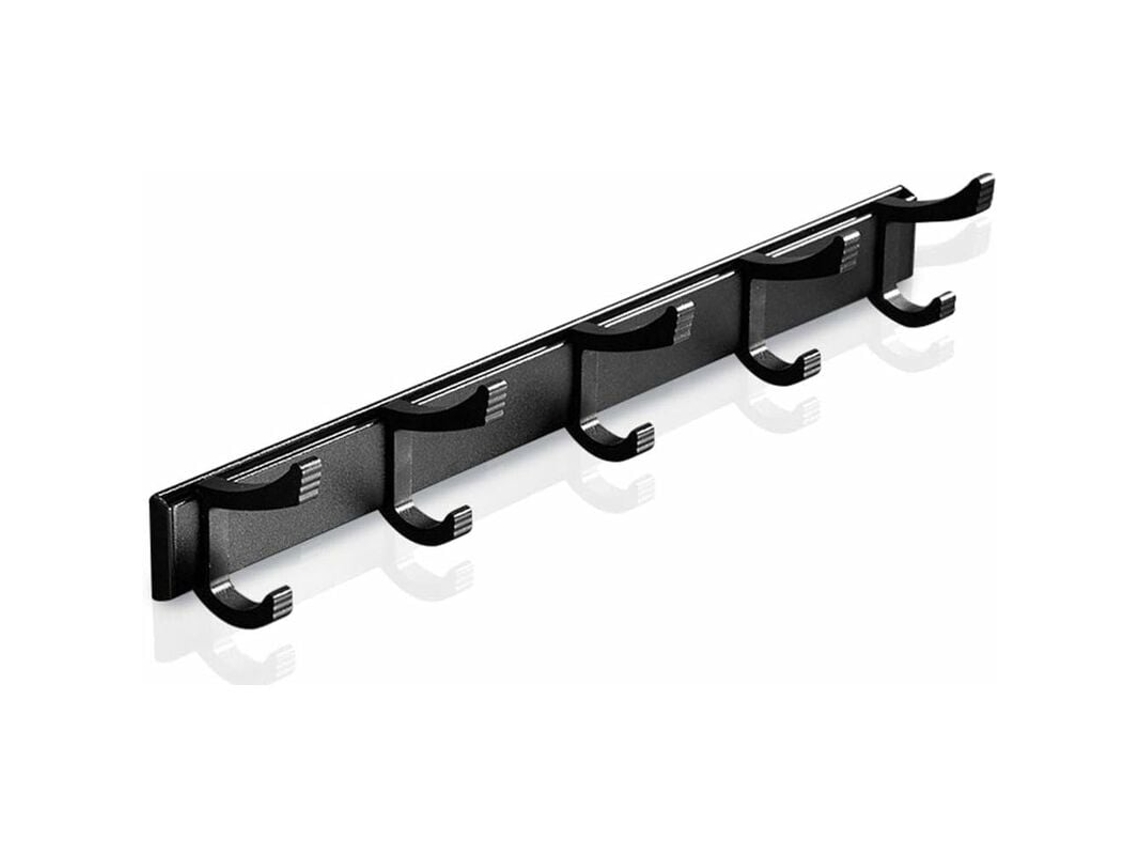 Porta Chapéus De Parede Com 5 Ganchos,aço Inoxidável,para Chaves,chapéus,toalhas E Casacos,banheiro Ou Cozinha,preto Btforus