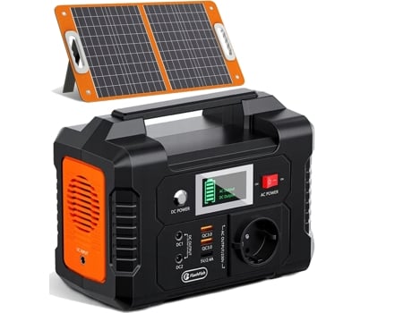Power Bank FLASHFISH E200 200W 151Wh+Painel Solar FLASHFISH Tsp100W