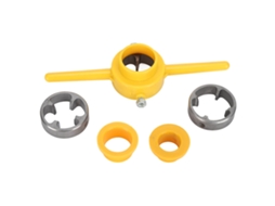 Kit Rosqueamento Manual Durável Pvc Npt com 3 Moldes Tubos