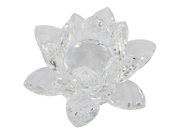 Decoración De Cristal Loto Transparente Para Fiesta Boda Hogar Ornamento De Vidrio Artesanal