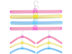 10 Cabides Plásticos Resistentes, Cabides Plásticos para Adultos, Cabides Antiderrapantes BRILVIBERA