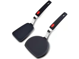 Espátula de silicone para cozinha, resistente ao calor até 315 °C (600 °F), para pizza e panelas antiaderentes, quadrada.