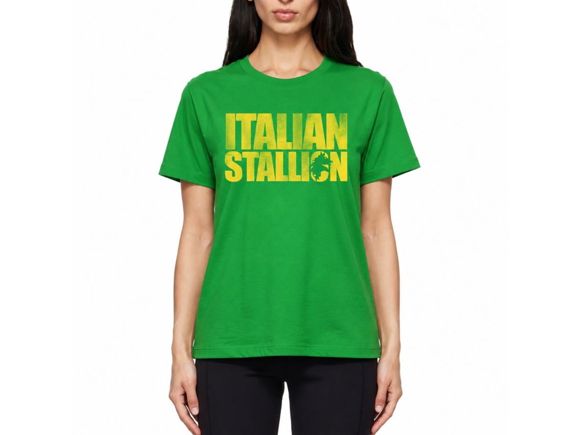 Rockinstone Rocky Movie Italian Green Solid Kelly Adult T-shirt Size:xl