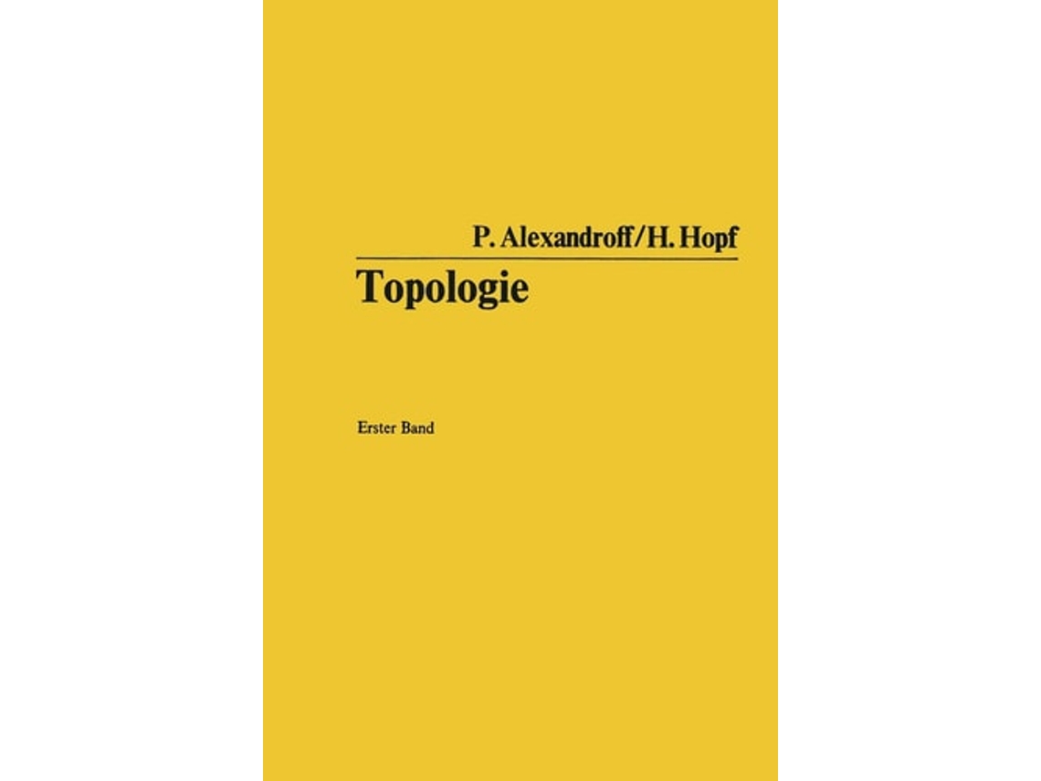 Livro Topologie De Paul Alexandroff E Heinz Hopf (alemão)