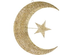 Decoração De Lua E Étoile Suspensa Para Maison Et Fêtes Dorée