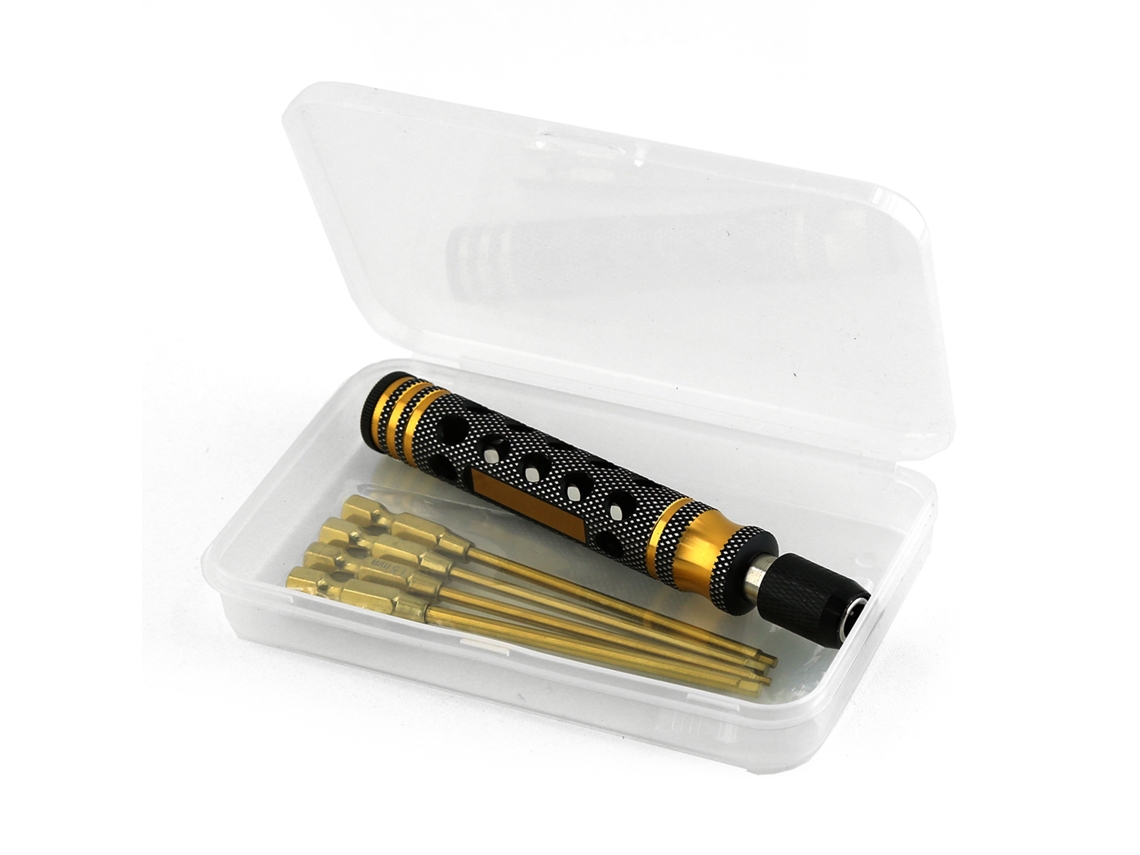Chave Allen hexagonal Fenda de 1,5 a 3,0 mm para carros e barcos de controle remoto (SCX10)
