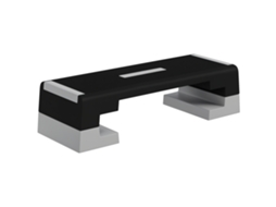 Stepper Ajustável com Degraus Removíveis e Fundo Antiderrapante 20-25cm Cinza S/MARCA